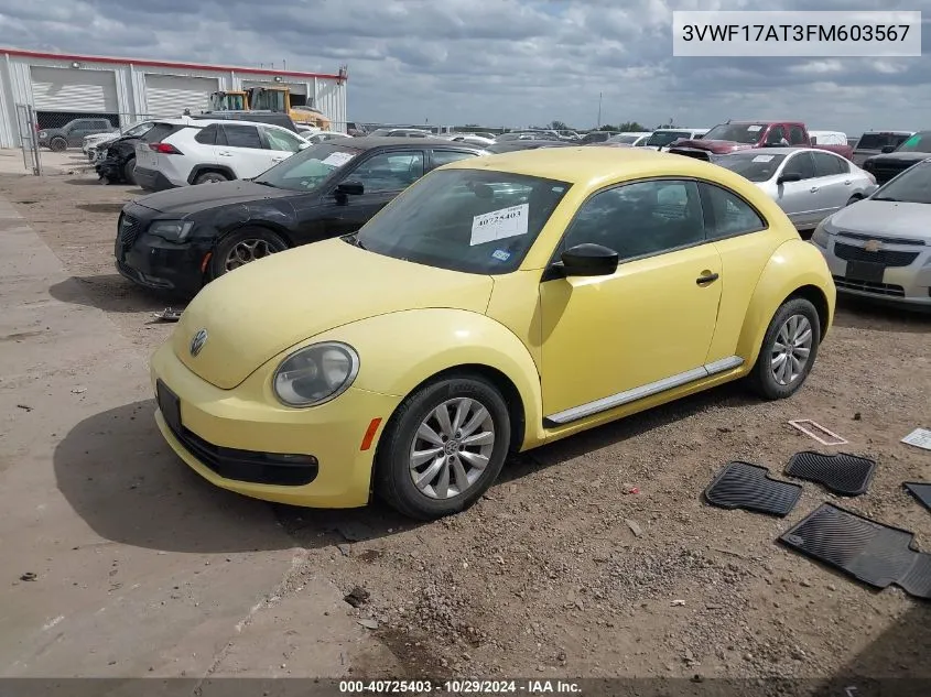 3VWF17AT3FM603567 2015 Volkswagen Beetle 1.8T Fleet Edition