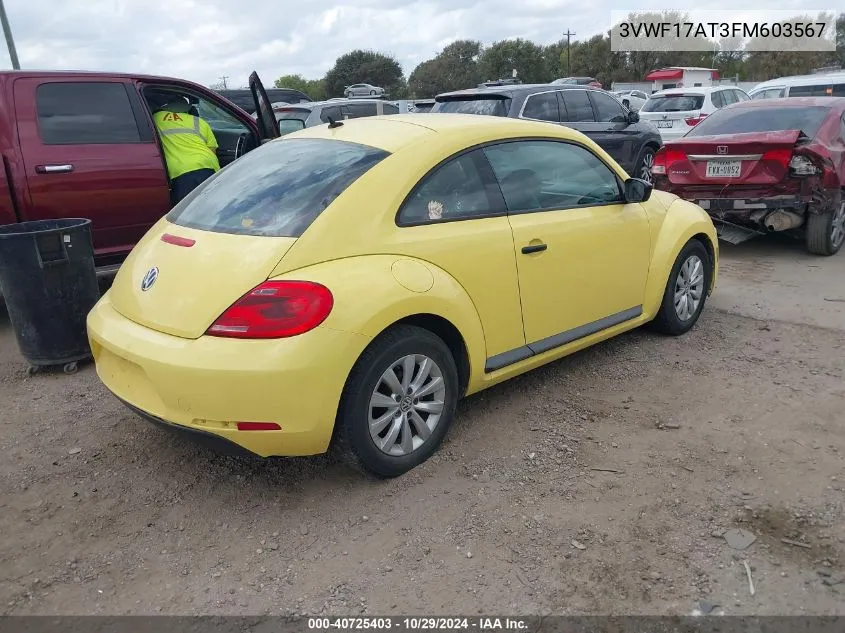 3VWF17AT3FM603567 2015 Volkswagen Beetle 1.8T Fleet Edition