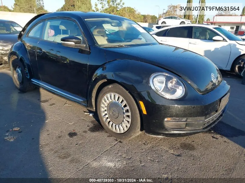 2015 Volkswagen Beetle 1.8T VIN: 3VWJ07AT9FM631564 Lot: 40739303