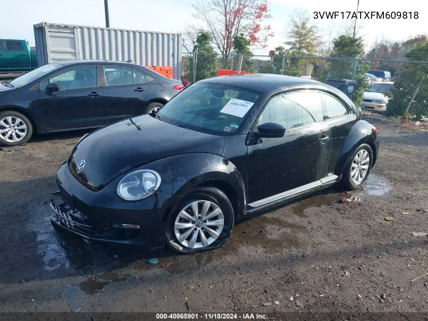 2015 Volkswagen Beetle 1.8T Fleet Edition VIN: 3VWF17ATXFM609818 Lot: 40865901