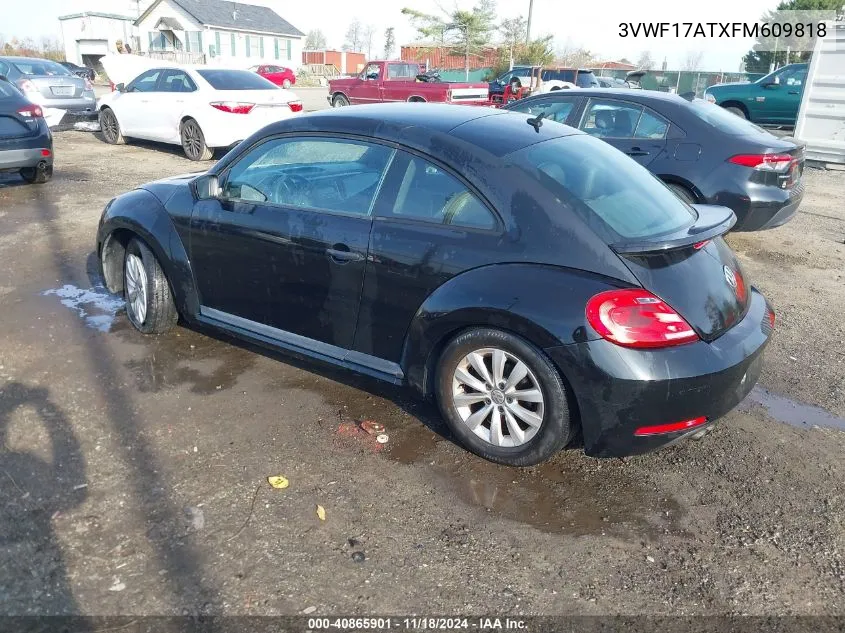 2015 Volkswagen Beetle 1.8T Fleet Edition VIN: 3VWF17ATXFM609818 Lot: 40865901