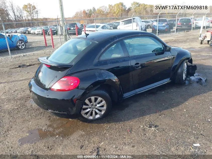 2015 Volkswagen Beetle 1.8T Fleet Edition VIN: 3VWF17ATXFM609818 Lot: 40865901