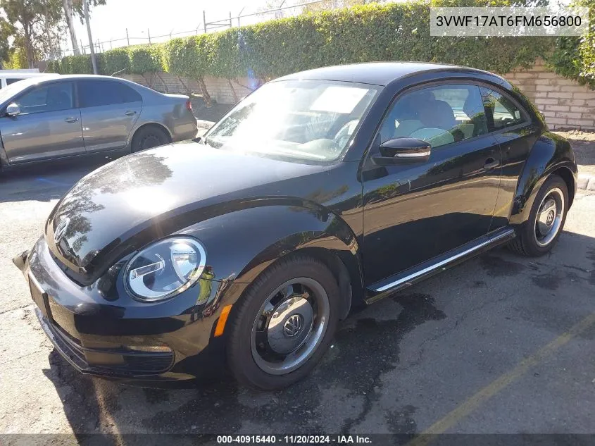 2015 Volkswagen Beetle 1.8T Classic VIN: 3VWF17AT6FM656800 Lot: 40915440