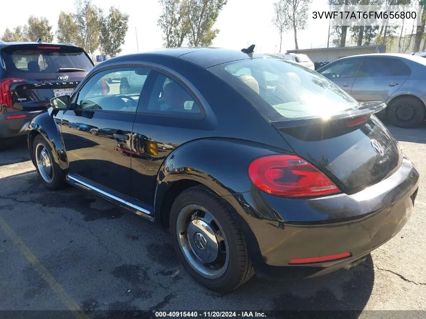 2015 Volkswagen Beetle 1.8T Classic VIN: 3VWF17AT6FM656800 Lot: 40915440