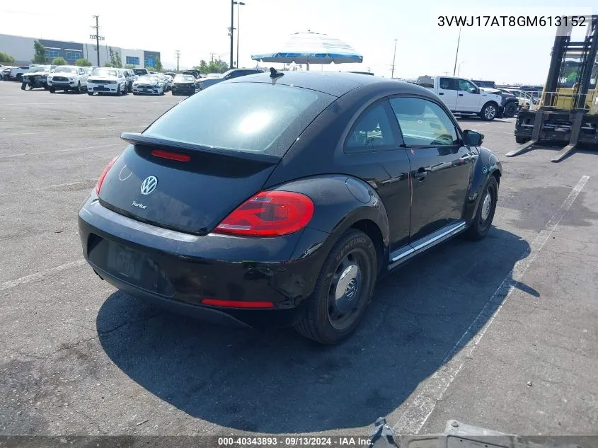 3VWJ17AT8GM613152 2016 Volkswagen Beetle 1.8T Se