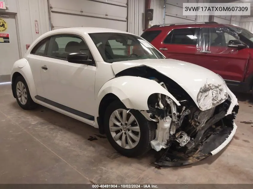 3VWF17ATXGM607309 2016 Volkswagen Beetle 1.8T S