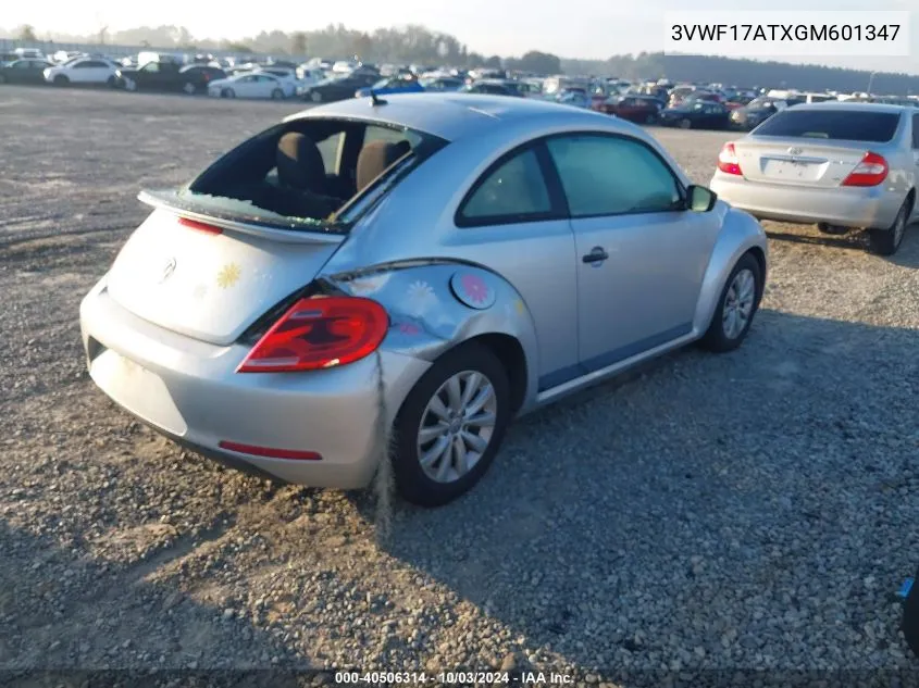 2016 Volkswagen Beetle 1.8T S VIN: 3VWF17ATXGM601347 Lot: 40506314