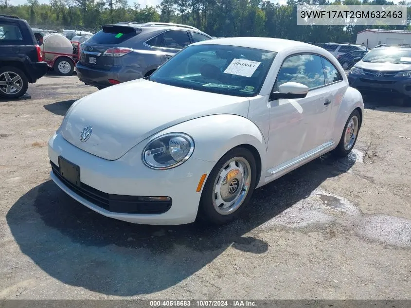 3VWF17AT2GM632463 2016 Volkswagen Beetle 1.8T Classic