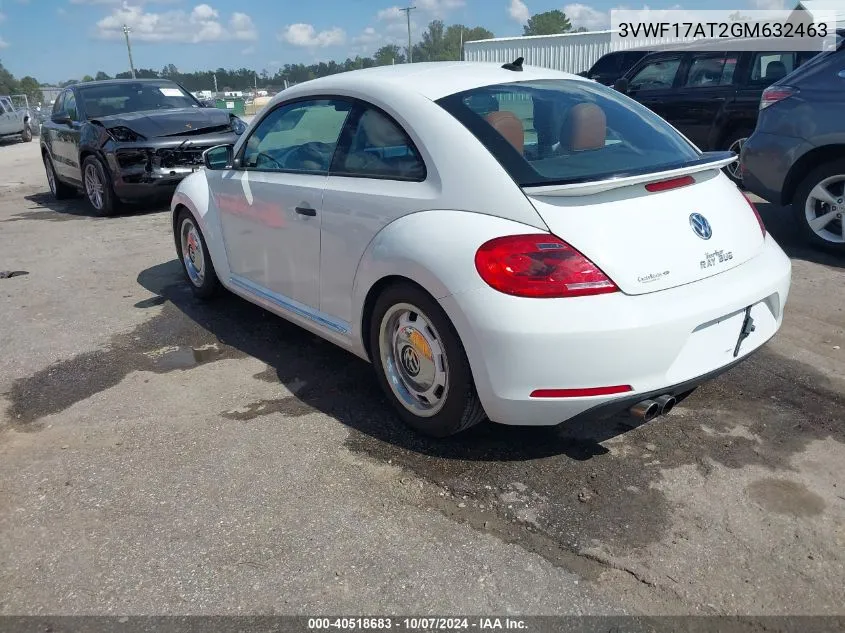 2016 Volkswagen Beetle 1.8T Classic VIN: 3VWF17AT2GM632463 Lot: 40518683