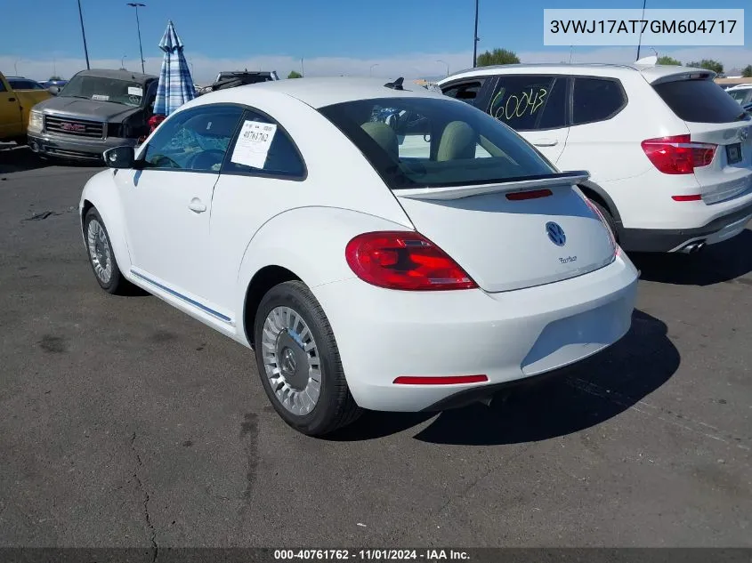 2016 Volkswagen Beetle 1.8T Se VIN: 3VWJ17AT7GM604717 Lot: 40761762