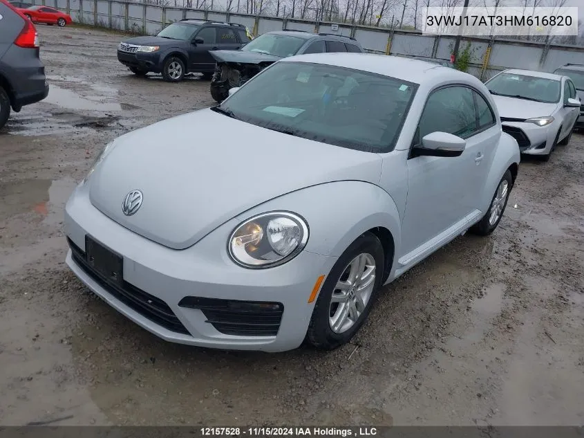 2017 Volkswagen Beetle Coupe VIN: 3VWJ17AT3HM616820 Lot: 12157528