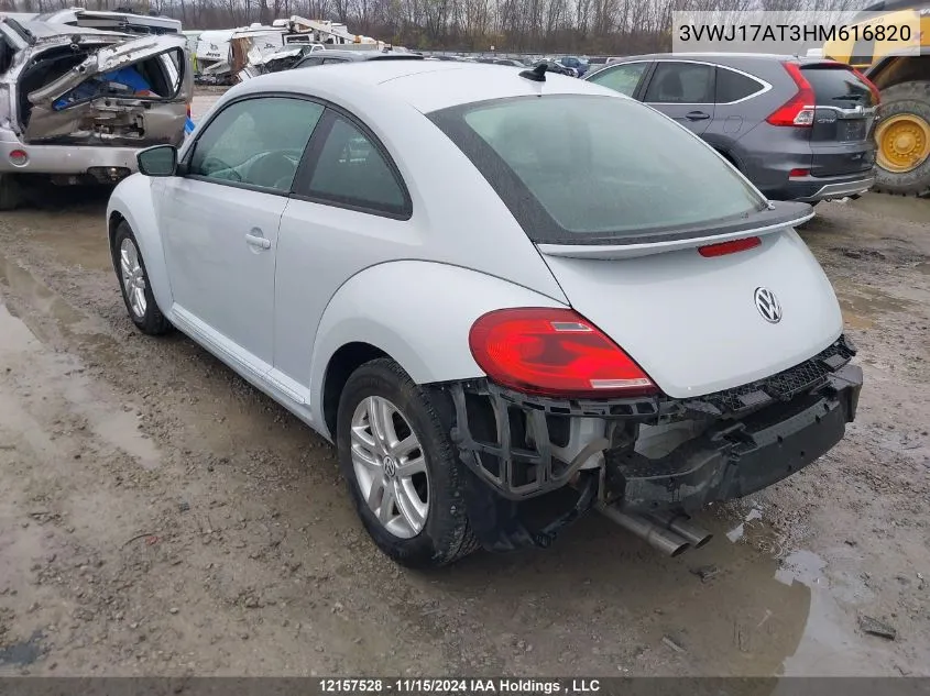 2017 Volkswagen Beetle Coupe VIN: 3VWJ17AT3HM616820 Lot: 12157528