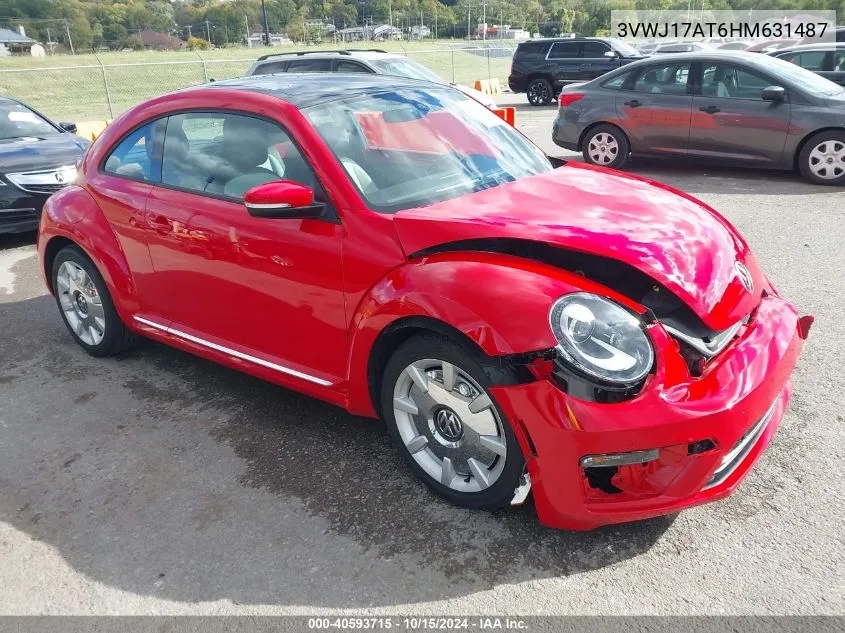 2017 Volkswagen Beetle 1.8T Se/1.8T Sel VIN: 3VWJ17AT6HM631487 Lot: 40593715