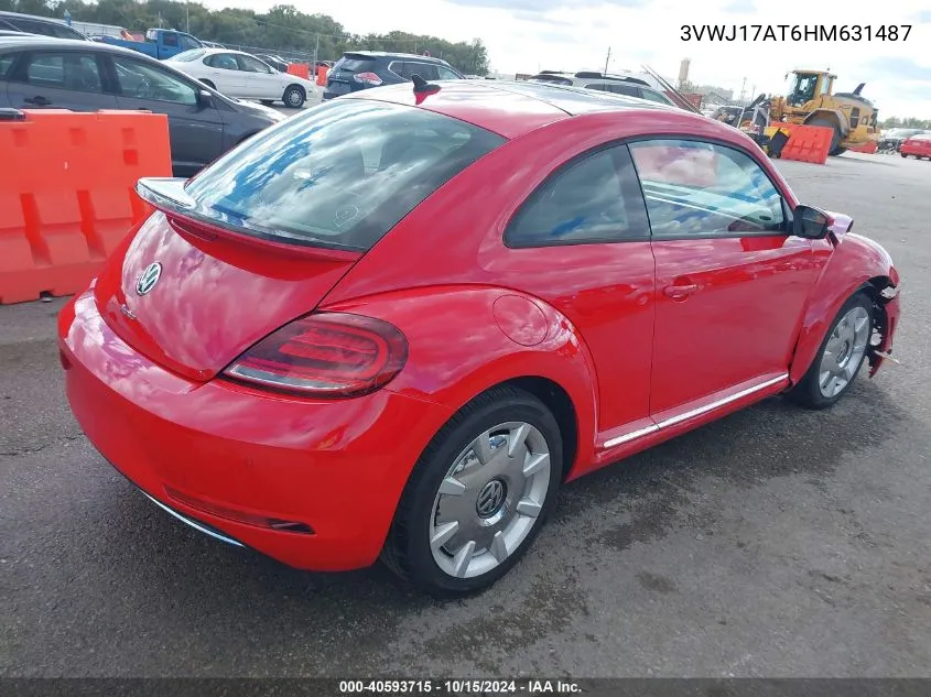 2017 Volkswagen Beetle 1.8T Se/1.8T Sel VIN: 3VWJ17AT6HM631487 Lot: 40593715