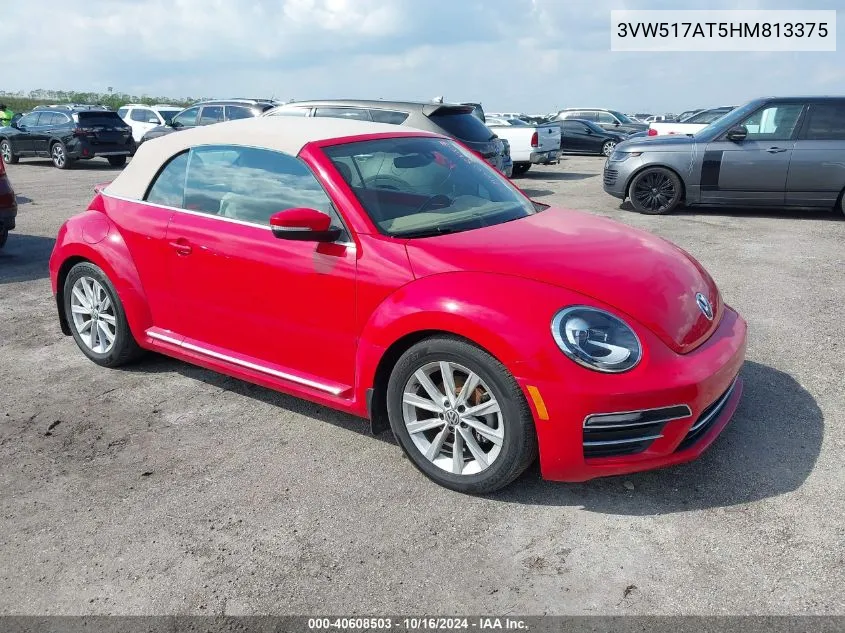 2017 Volkswagen Beetle #Pinkbeetle/1.8T Classic/1.8T S/1.8T Se/1.8T Sel VIN: 3VW517AT5HM813375 Lot: 40608503