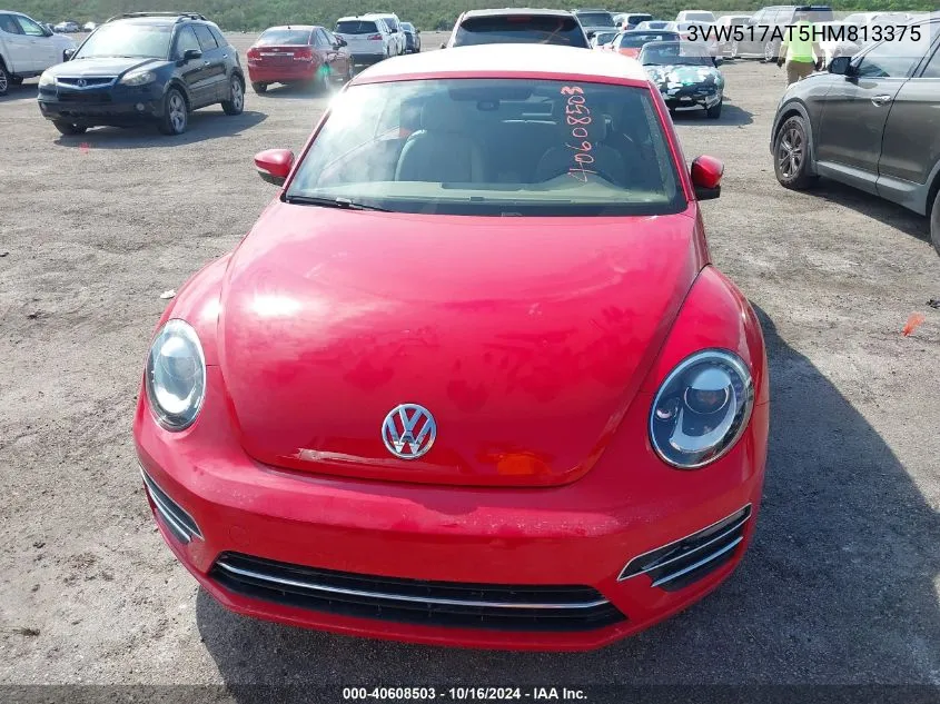 2017 Volkswagen Beetle #Pinkbeetle/1.8T Classic/1.8T S/1.8T Se/1.8T Sel VIN: 3VW517AT5HM813375 Lot: 40608503