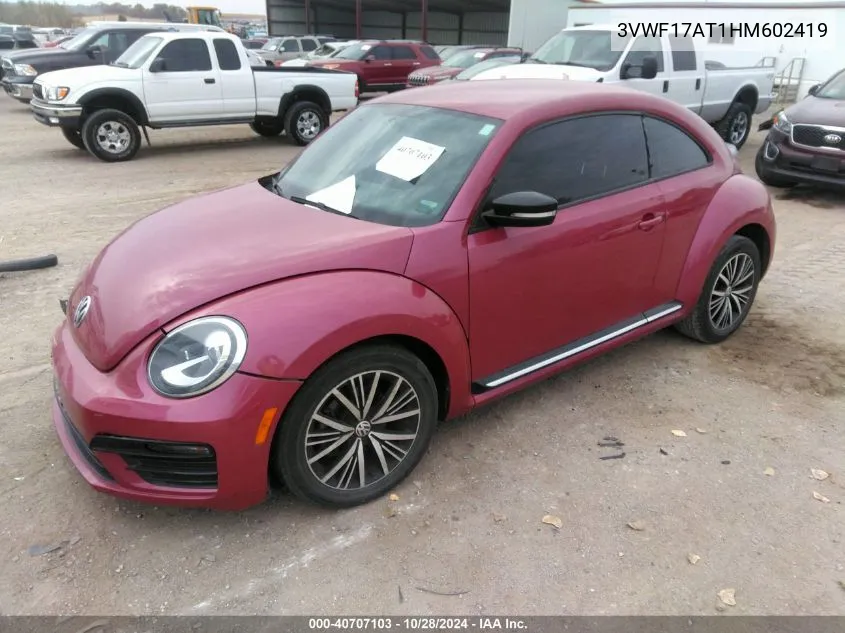 2017 Volkswagen Beetle VIN: 3VWF17AT1HM602419 Lot: 40707103