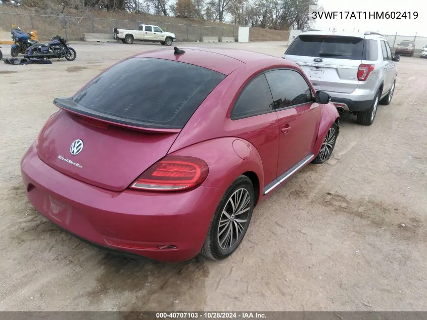 2017 Volkswagen Beetle VIN: 3VWF17AT1HM602419 Lot: 40707103