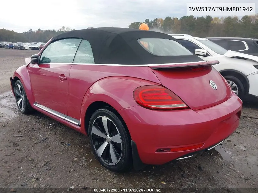 2017 Volkswagen Beetle #Pinkbeetle/1.8T Classic/1.8T S/1.8T Se/1.8T Sel VIN: 3VW517AT9HM801942 Lot: 40772983