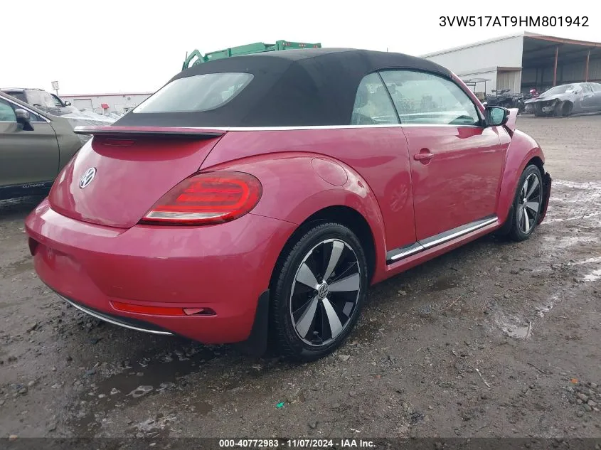 2017 Volkswagen Beetle #Pinkbeetle/1.8T Classic/1.8T S/1.8T Se/1.8T Sel VIN: 3VW517AT9HM801942 Lot: 40772983