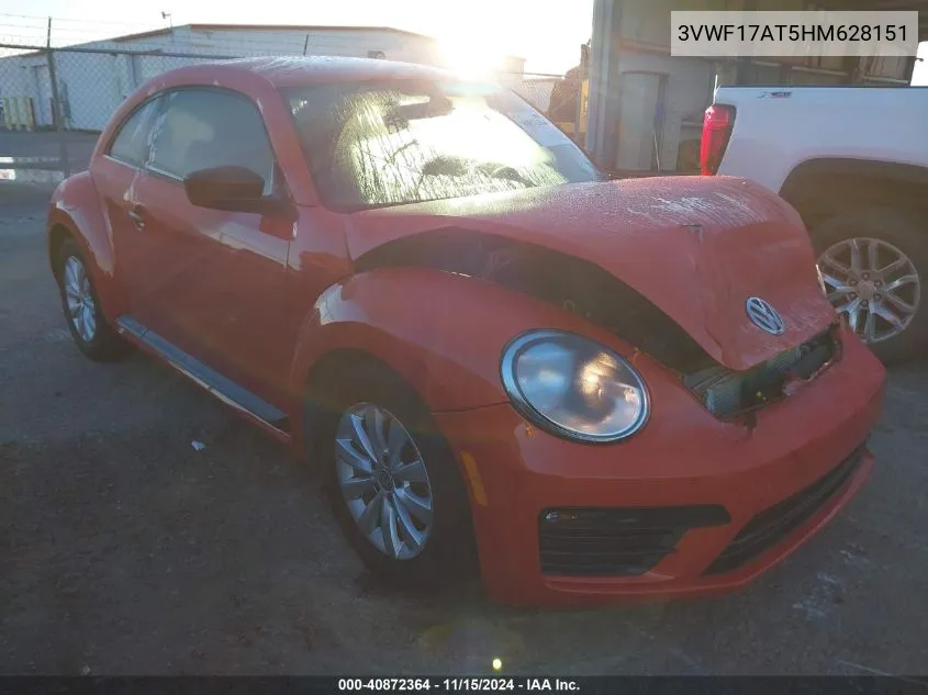 2017 Volkswagen Beetle #Pinkbeetle/1.8T Classic/1.8T S VIN: 3VWF17AT5HM628151 Lot: 40872364