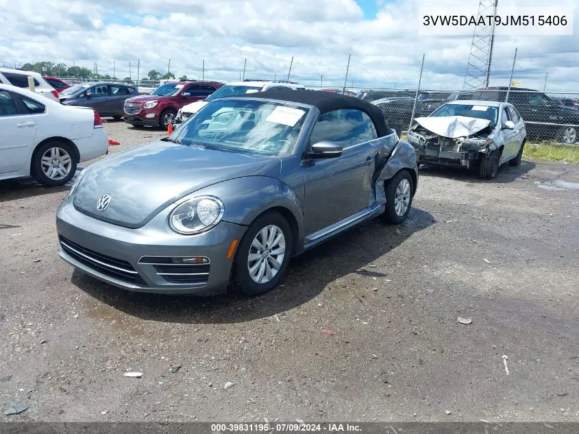 2018 Volkswagen Beetle 2.0T Coast/2.0T S/2.0T Se VIN: 3VW5DAAT9JM515406 Lot: 39831195