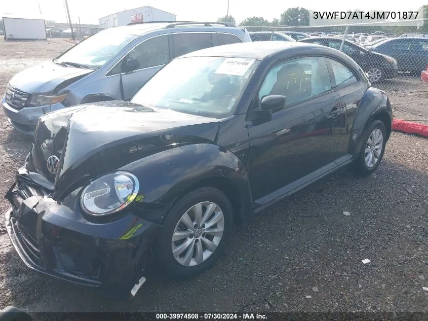 2018 Volkswagen Beetle 2.0T Coast/2.0T S VIN: 3VWFD7AT4JM701877 Lot: 39974508