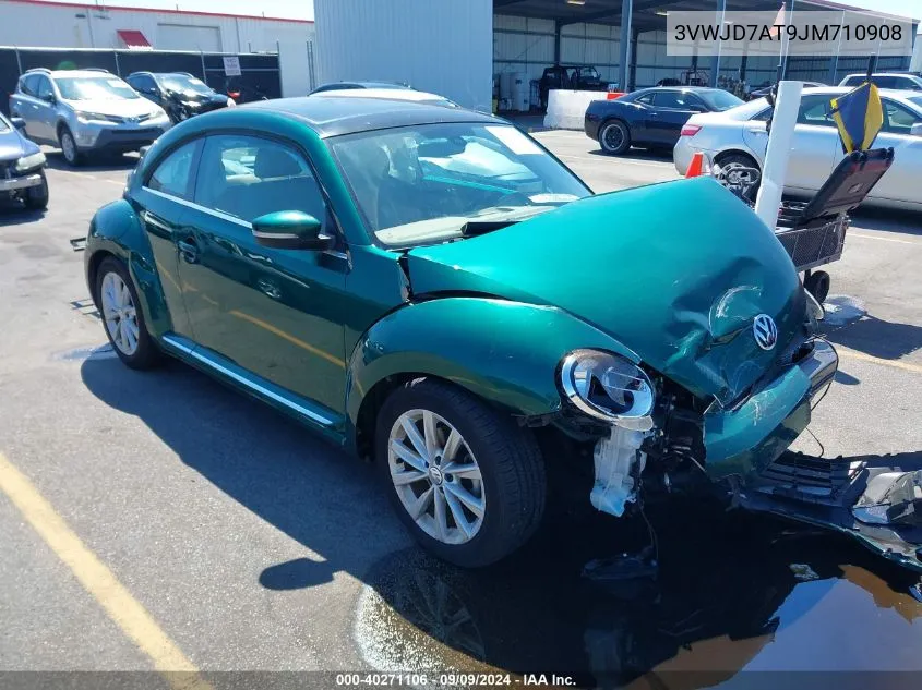 2018 Volkswagen Beetle 2.0T Se VIN: 3VWJD7AT9JM710908 Lot: 40271106