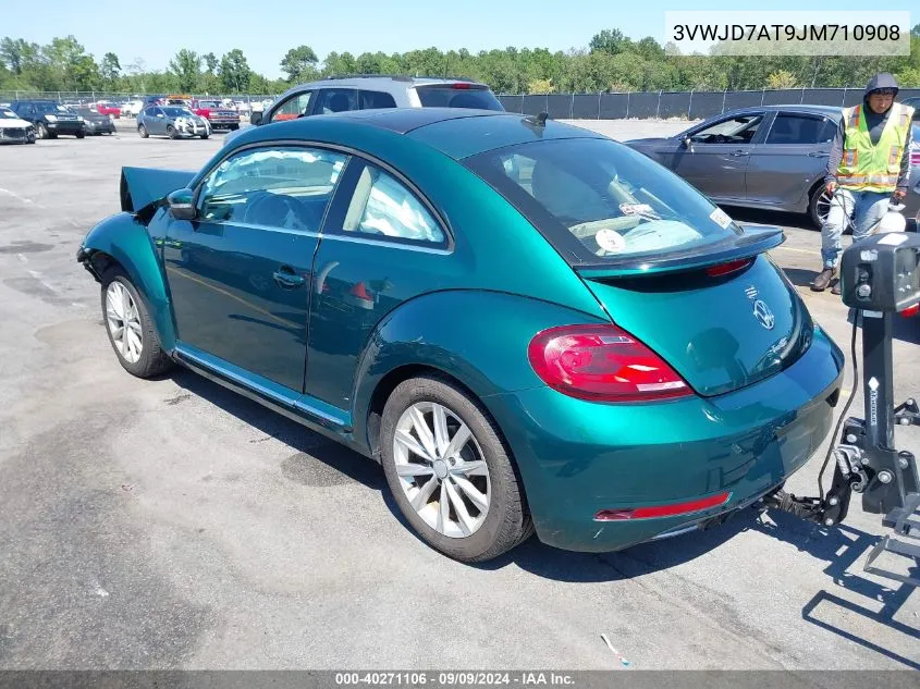 2018 Volkswagen Beetle 2.0T Se VIN: 3VWJD7AT9JM710908 Lot: 40271106