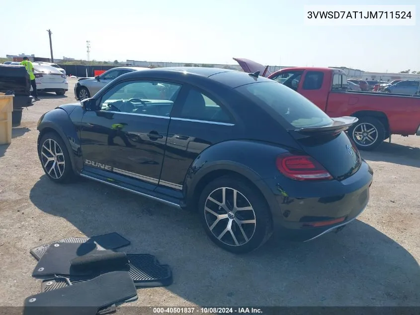 2018 Volkswagen Beetle Dune VIN: 3VWSD7AT1JM711524 Lot: 40501837