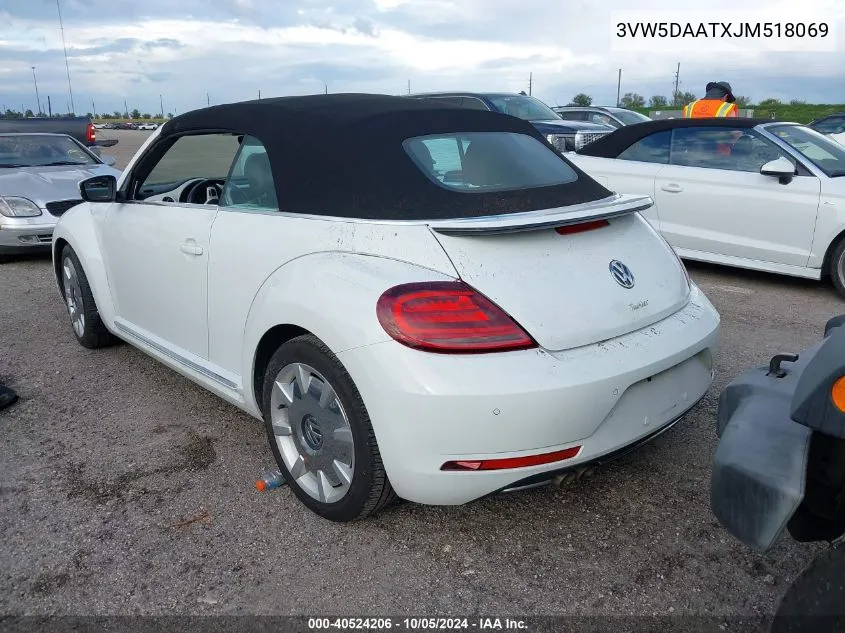 3VW5DAATXJM518069 2018 Volkswagen Beetle S/Se/Coast