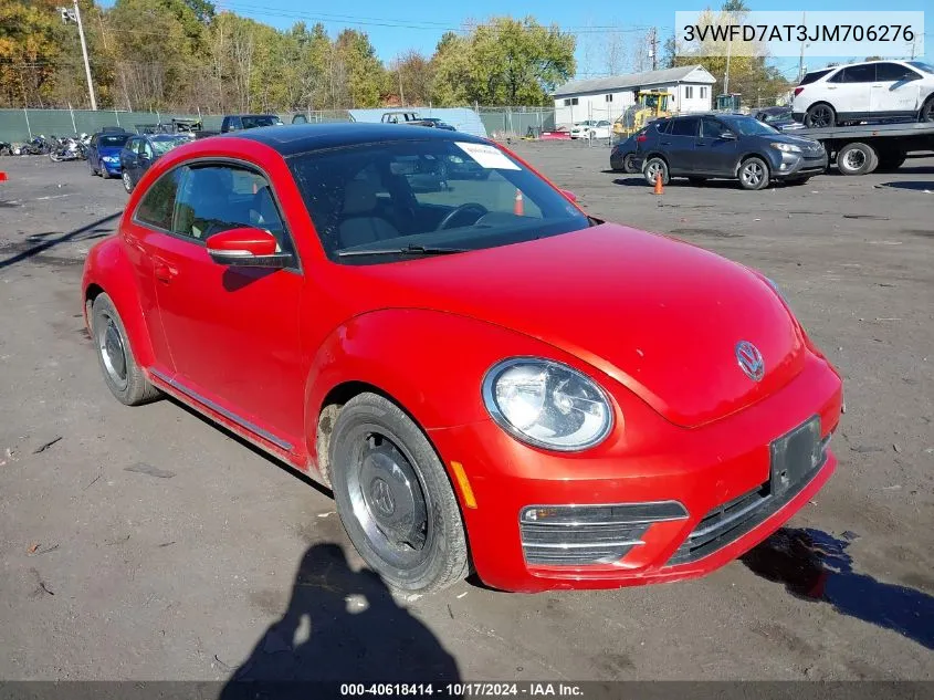 2018 Volkswagen Beetle 2.0T Coast/2.0T S VIN: 3VWFD7AT3JM706276 Lot: 40618414