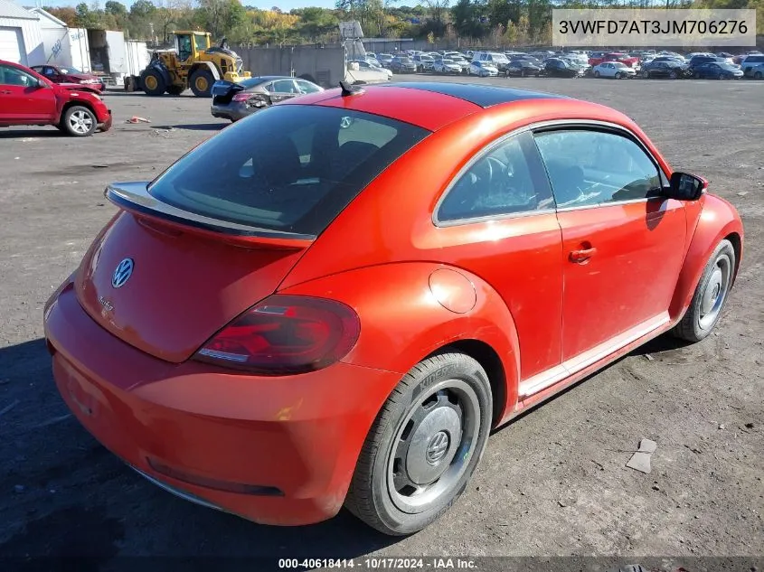 2018 Volkswagen Beetle 2.0T Coast/2.0T S VIN: 3VWFD7AT3JM706276 Lot: 40618414