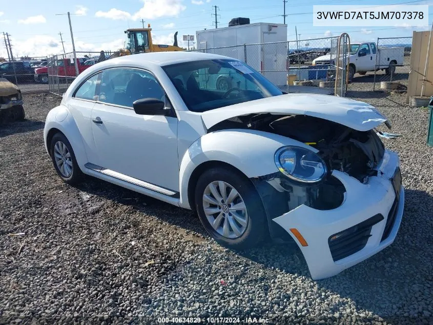 2018 Volkswagen Beetle 2.0T Coast/2.0T S VIN: 3VWFD7AT5JM707378 Lot: 40634829