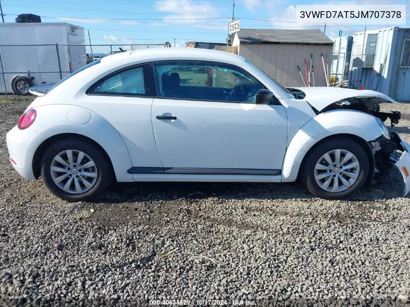 2018 Volkswagen Beetle 2.0T Coast/2.0T S VIN: 3VWFD7AT5JM707378 Lot: 40634829