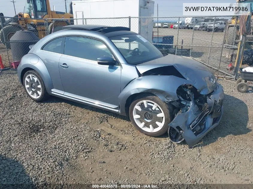 2019 Volkswagen Beetle 2.0T Final Edition Se/2.0T Final Edition Sel/2.0T S VIN: 3VWFD7AT9KM719986 Lot: 40045575