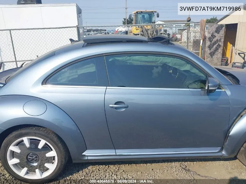 2019 Volkswagen Beetle 2.0T Final Edition Se/2.0T Final Edition Sel/2.0T S VIN: 3VWFD7AT9KM719986 Lot: 40045575