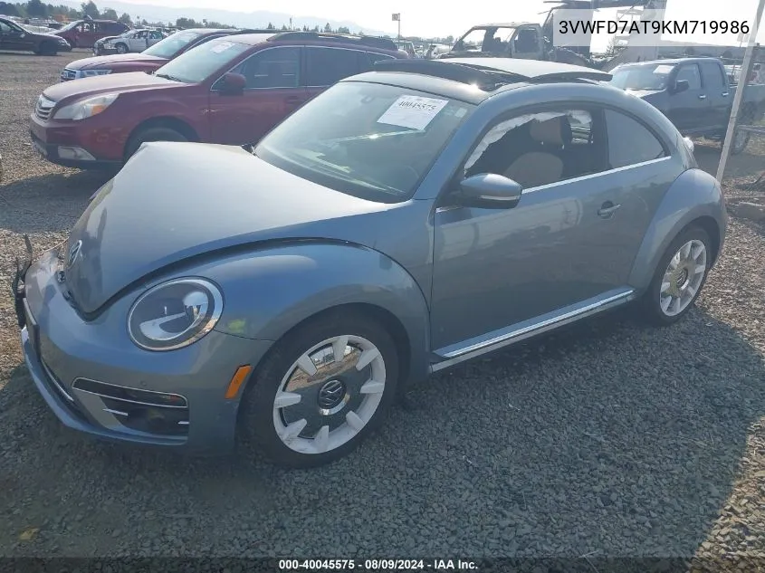 2019 Volkswagen Beetle 2.0T Final Edition Se/2.0T Final Edition Sel/2.0T S VIN: 3VWFD7AT9KM719986 Lot: 40045575