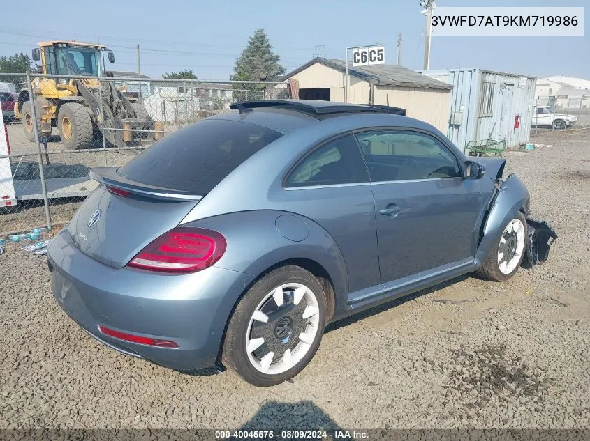 2019 Volkswagen Beetle 2.0T Final Edition Se/2.0T Final Edition Sel/2.0T S VIN: 3VWFD7AT9KM719986 Lot: 40045575