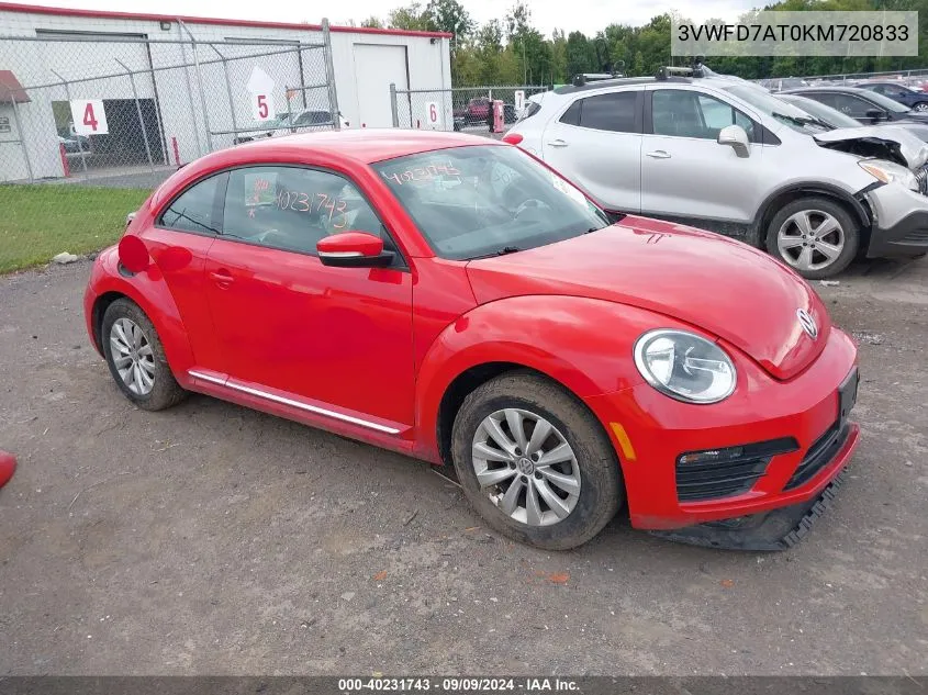 3VWFD7AT0KM720833 2019 Volkswagen Beetle 2.0T Final Edition Se/2.0T Final Edition Sel/2.0T S