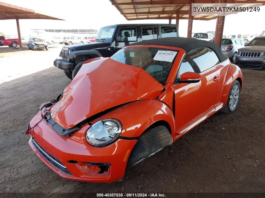 2019 Volkswagen Beetle S/Final Edition Se/Final VIN: 3VW5DAAT2KM501249 Lot: 40307035