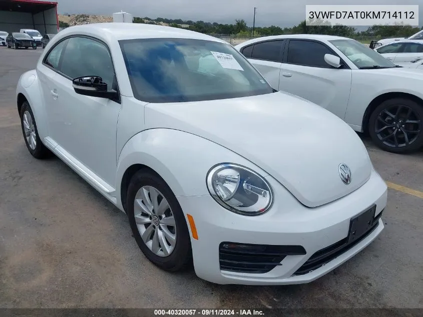 3VWFD7AT0KM714112 2019 Volkswagen Beetle S/Final Edition Se/Final