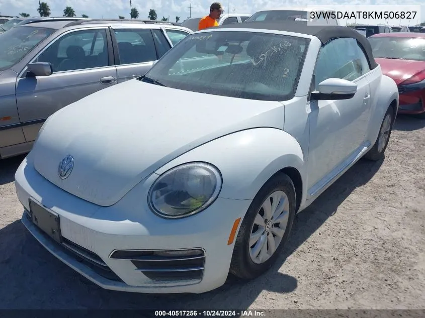 2019 Volkswagen Beetle S/Final Edition Se/Final VIN: 3VW5DAAT8KM506827 Lot: 40517256