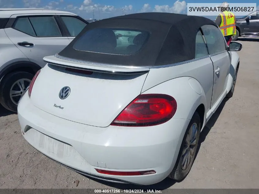 2019 Volkswagen Beetle S/Final Edition Se/Final VIN: 3VW5DAAT8KM506827 Lot: 40517256