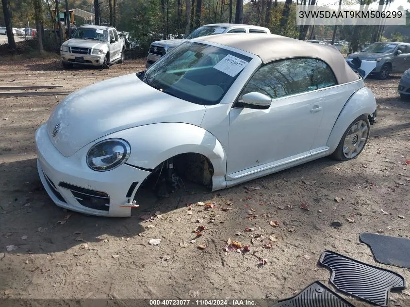 2019 Volkswagen Beetle 2.0T Final Edition Se/2.0T Final Edition Sel/2.0T S/2.0T Se VIN: 3VW5DAAT9KM506299 Lot: 40723077