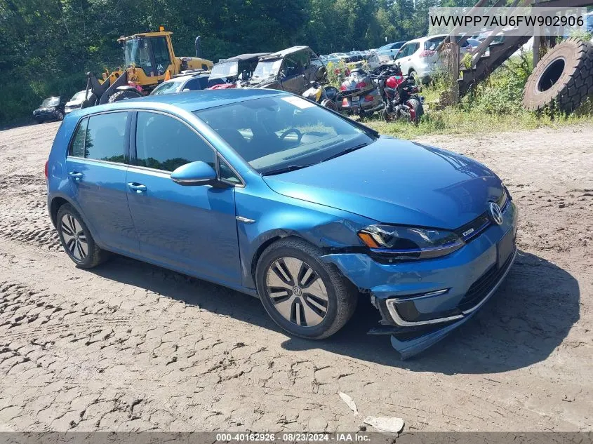 WVWPP7AU6FW902906 2015 Volkswagen E-Golf Sel Premium