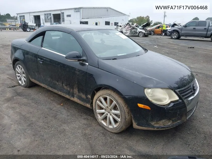 2007 Volkswagen Eos 2.0T VIN: WVWFA71F17V006468 Lot: 40414017