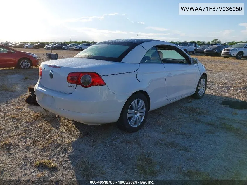 2007 Volkswagen Eos 2.0T VIN: WVWAA71F37V036050 Lot: 40518783