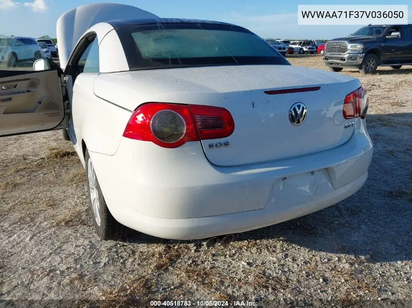 2007 Volkswagen Eos 2.0T VIN: WVWAA71F37V036050 Lot: 40518783