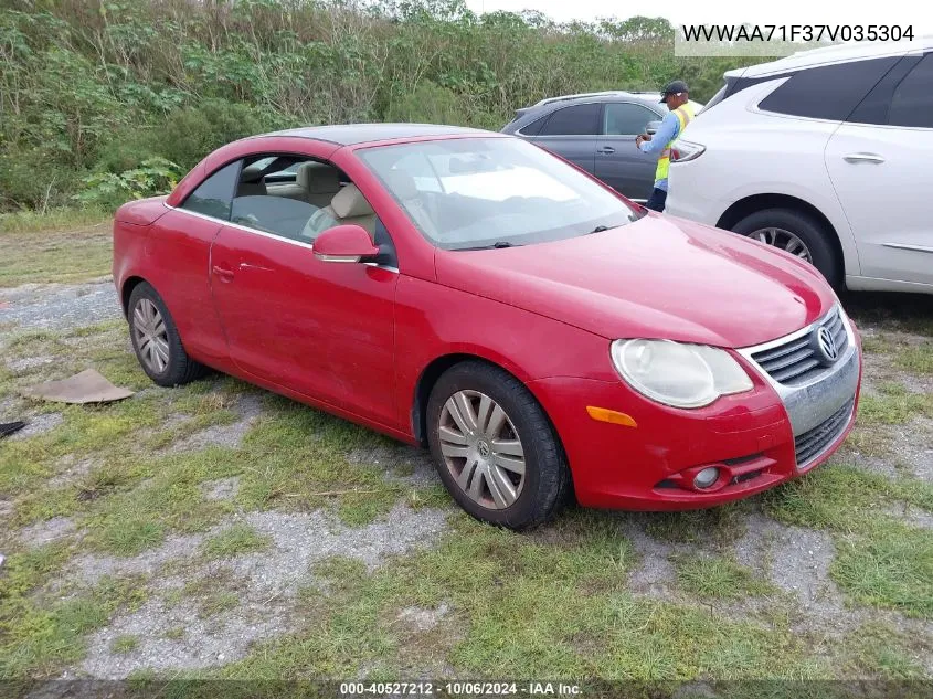 WVWAA71F37V035304 2007 Volkswagen Eos 2.0T